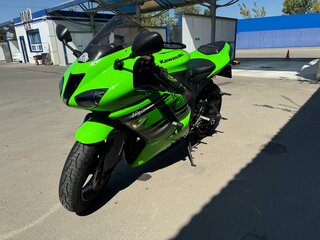 2008 Kawasaki ZX-6 Ninja, зелёный, 620000 рублей, вид 4