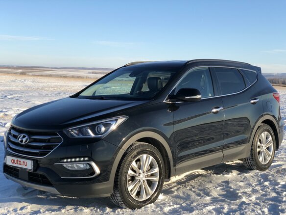 2017 Hyundai Santa Fe III Рестайлинг, чёрный - вид 6