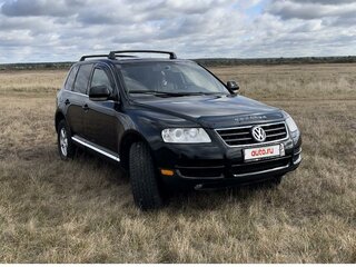 2003 Volkswagen Touareg I, чёрный, 850000 рублей, вид 3