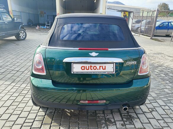 2011 Mini Cabrio Cooper II Рестайлинг, зелёный, 1450000 рублей - вид 2