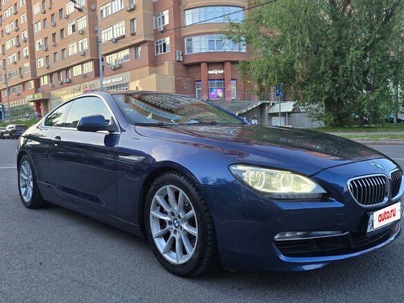 2014 BMW 6 серии 640i xDrive III (F06/F13/F12), синий, 2500000 рублей - вид 3