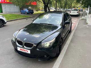 2008 BMW 5 серии 525i V (E60/E61) Рестайлинг, чёрный, 1299999 рублей, вид 2