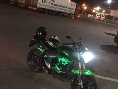 2014 Stels Flame 200, зелёный, 65000 рублей, вид 2