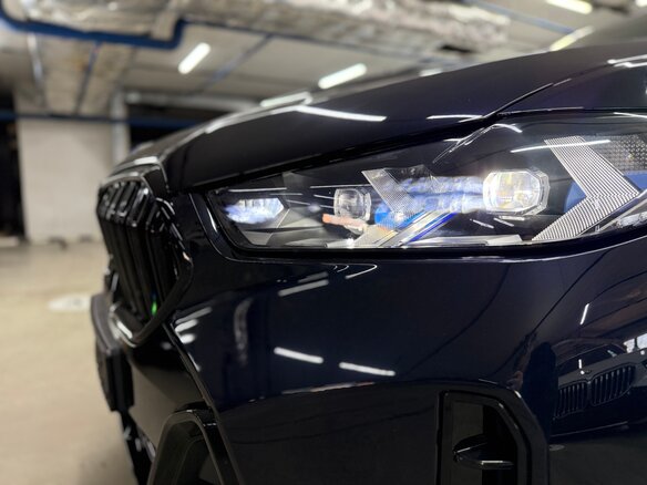 2023 BMW X6 40i III (G06) Рестайлинг, синий, 11700000 рублей - вид 10