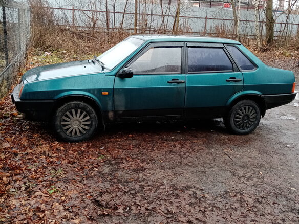 1999 Lada (ВАЗ) 21099, зелёный - вид 2