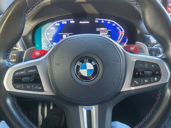 2022 BMW X3 M40i III (G01) Рестайлинг, синий, 7200000 рублей - вид 6