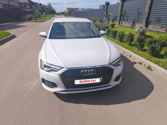 2021 Audi A6 45 TFSI V (C8), белый, 3650000 рублей