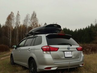 2015 Toyota Corolla Fielder XI (E160, E170, E180) Рестайлинг 1, серый, 1050000 рублей, вид 2