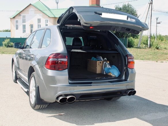 2007 Porsche Cayenne Turbo I Рестайлинг (957), серый, 1650000 рублей - вид 9