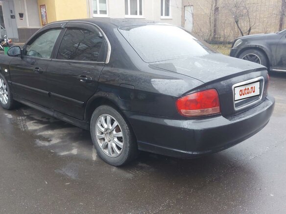 2006 Hyundai Sonata ТагАЗ IV (EF) Рестайлинг, чёрный - вид 3