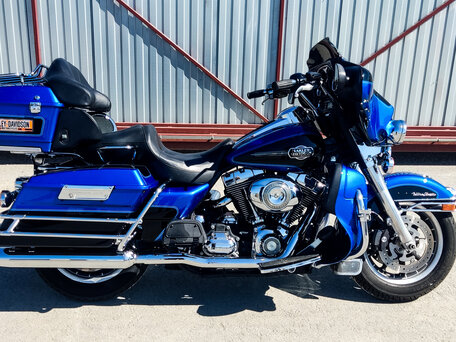 2008 Harley-Davidson Electra Glide, синий, 775000 рублей, вид 4