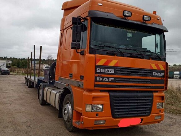1998 DAF 95XF, оранжевый, 2600000 рублей - вид 3