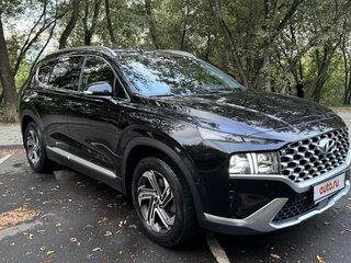 2021 Hyundai Santa Fe IV Рестайлинг, чёрный, 3400000 рублей, вид 4