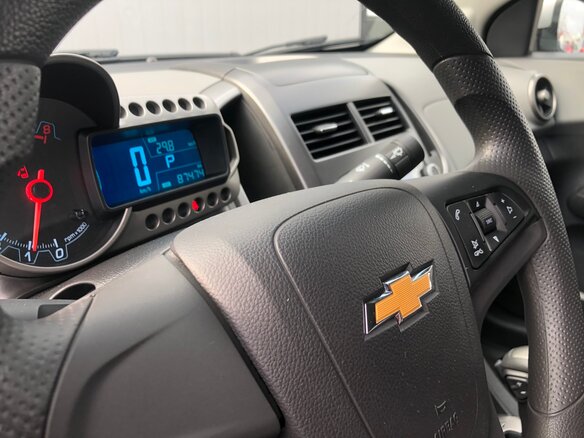2015 Chevrolet Aveo II, серебристый - вид 8