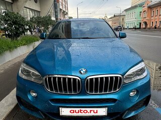 2019 BMW X6 40d II (F16), голубой, 5500000 рублей, вид 2