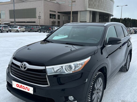 2013 Toyota Highlander III (XU50), чёрный, 3250000 рублей - вид 1