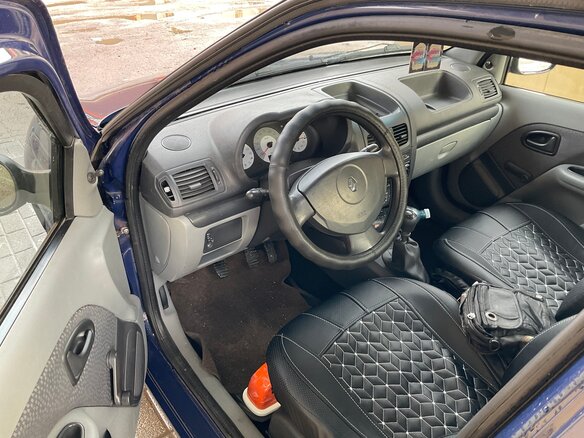 2007 Renault Symbol I Рестайлинг 2, синий, 450000 рублей - вид 6