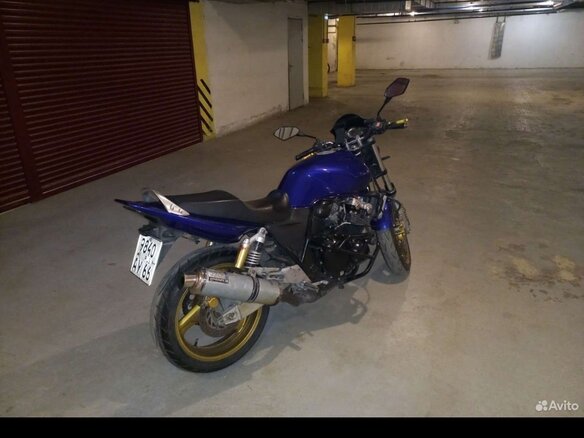 2004 Honda CB 400 Super Four, синий, 350000 рублей - вид 4