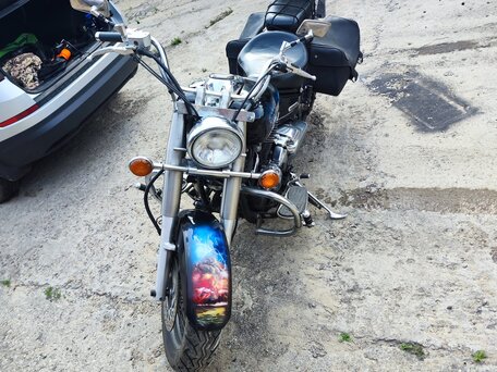 2002 Yamaha XVS650 Drag Star, чёрный, 449999 рублей, вид 2