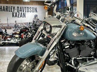 2024 Harley-Davidson Fat Boy, голубой, 3700000 рублей, вид 3