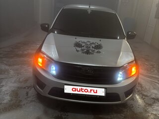 2014 Lada (ВАЗ) Granta I, серебристый, 270000 рублей, вид 2