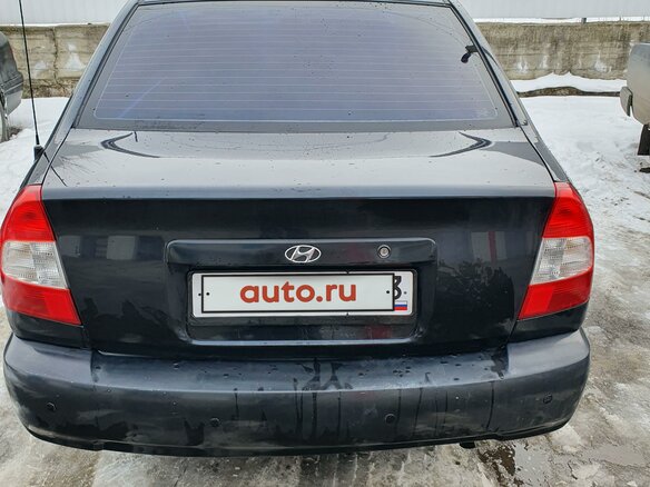 2011 Hyundai Accent ТагАЗ II, чёрный, 420000 рублей - вид 6