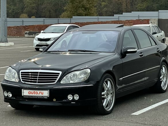 2004 Mercedes-Benz S-Класс 500 Long IV (W220) Рестайлинг, чёрный - вид 2
