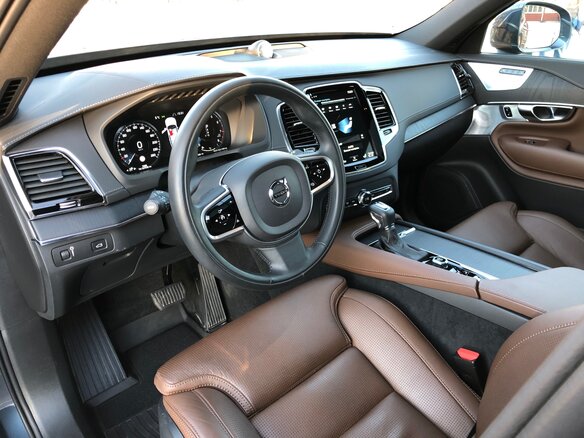 2021 Volvo XC90 II Рестайлинг 1, синий, 7500000 рублей - вид 6