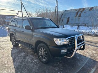 2004 Toyota Land Cruiser 100 Series Рестайлинг 1, чёрный, 1700000 рублей, вид 3