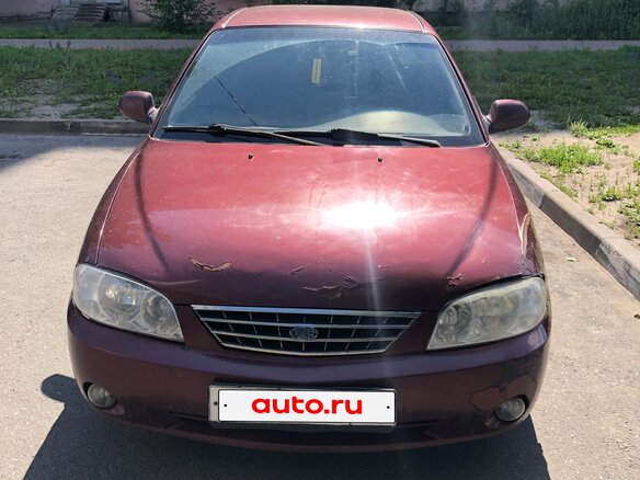 2008 Kia Spectra I Рестайлинг 2, красный, 290000 рублей - вид 1