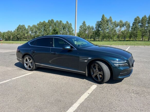 2021 Genesis G80 II, синий, 4250000 рублей - вид 2