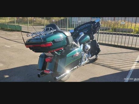 2015 Harley-Davidson Electra Glide, зелёный, 1150000 рублей, вид 3
