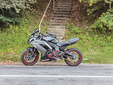 2014 Kawasaki ER-6F (Ninja 650R), серый, 630000 рублей, вид 3