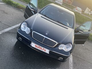 2003 Mercedes-Benz C-Класс 180 Sequentronic II (W203), чёрный, 750000 рублей, вид 2