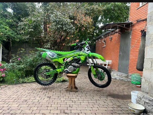 2018 Kawasaki KX 450, зелёный, 400000 рублей
