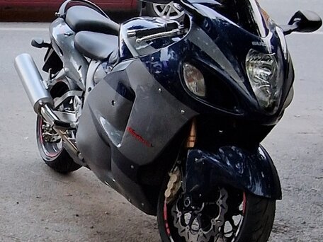 2007 Suzuki GSX 1300 R Hayabusa, синий, 600000 рублей, вид 2