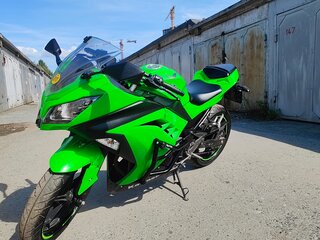 2014 Kawasaki Ninja 300, зелёный, 400000 рублей, вид 4