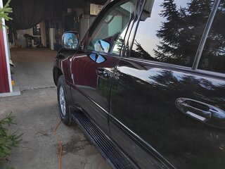 2004 Toyota Land Cruiser 100 Series Рестайлинг 1, чёрный, 2200000 рублей, вид 4