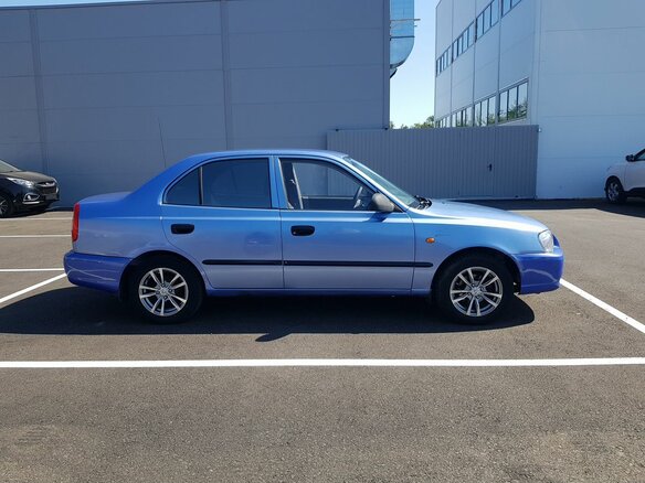 2007 Hyundai Accent ТагАЗ II, фиолетовый - вид 1