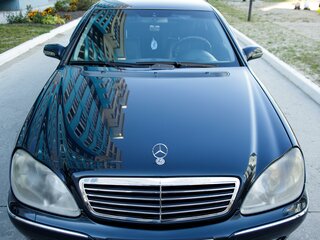 2000 Mercedes-Benz S-Класс 320 IV (W220), синий, 950000 рублей, вид 4