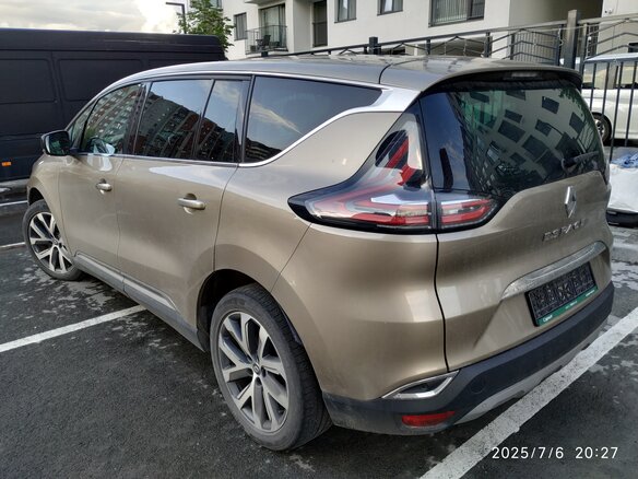 2018 Renault Espace V, жёлтый, 1765000 рублей - вид 6