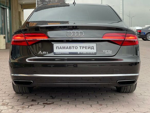 2013 Audi A8 Long III (D4) Рестайлинг, чёрный - вид 7