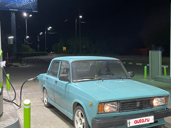 2001 Lada (ВАЗ) 2107, голубой, 130000 рублей - вид 6