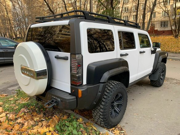 2005 Hummer H3, белый - вид 7