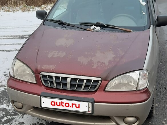 2001 Kia Carens I, красный, 165000 рублей