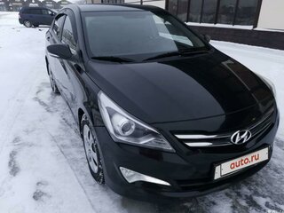 2015 Hyundai Solaris I Рестайлинг, чёрный, 915000 рублей, вид 2