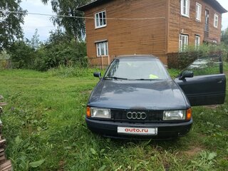 1989 Audi 80 IV (B3), синий, 350000 рублей, вид 1