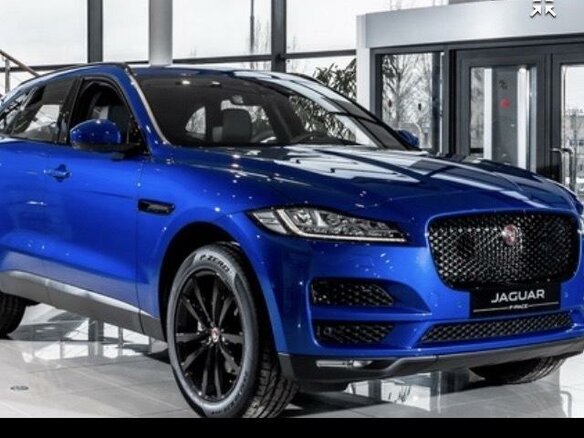 2018 Jaguar F-Pace I, синий - вид 2