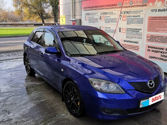 2006 Mazda 3 I (BK) Рестайлинг, синий, 650000 рублей - вид 2