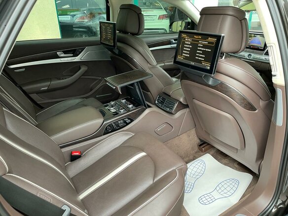 2013 Audi A8 Long III (D4) Рестайлинг, чёрный - вид 11